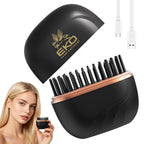 EKO Portable Mini Hair Straightener Brush – Cordless, Rechargeable, Ceramic Coating