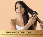 EKO Portable Mini Hair Straightener Brush – Cordless, Rechargeable, Ceramic Coating
