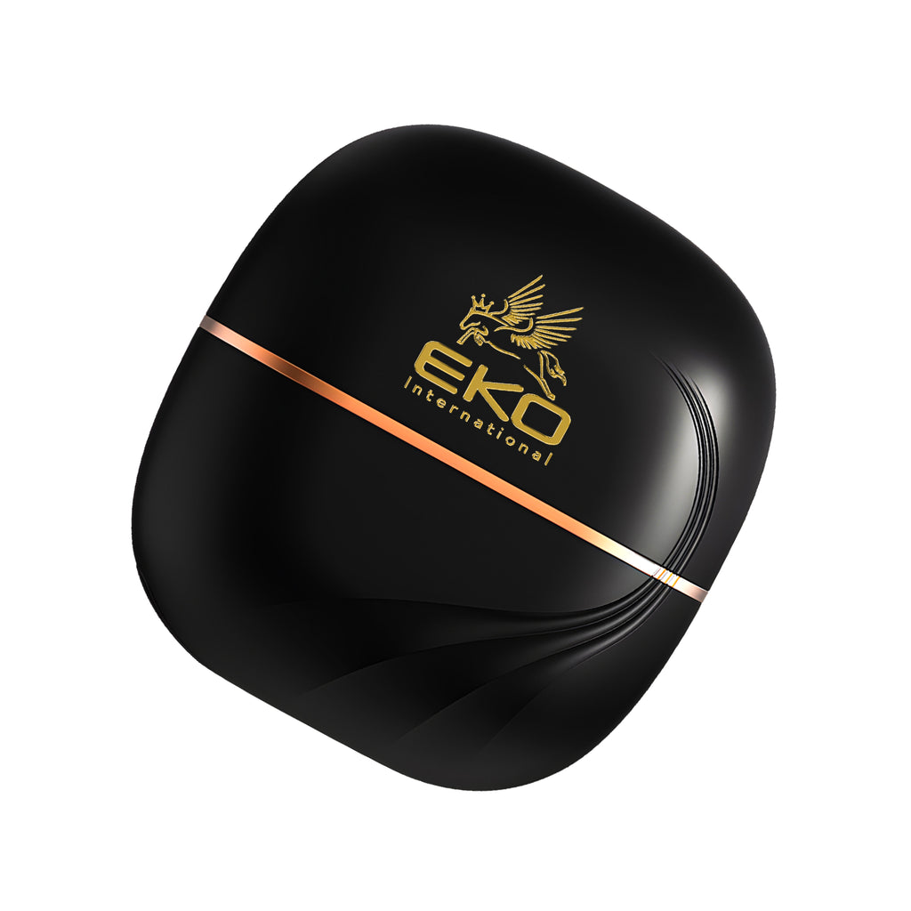 EKO Portable Mini Hair Straightener Brush – Cordless, Rechargeable, Ceramic Coating